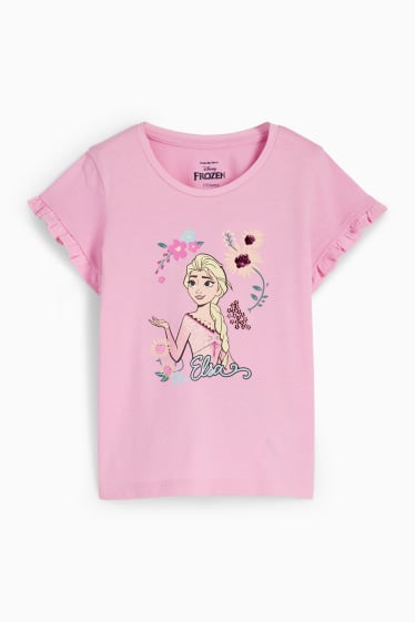 Children - Frozen - short sleeve T-shirt - pink