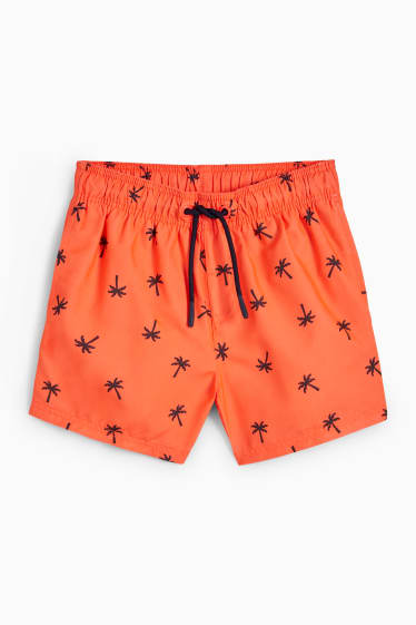 Bambini - Palme - shorts da mare - arancione