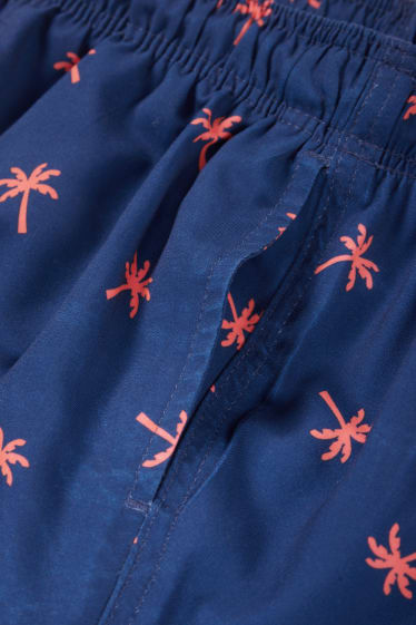 Bambini - Palme - shorts da mare - blu scuro