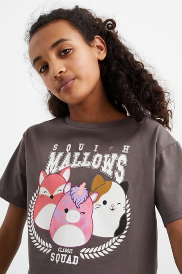 Niños - Squishmallows - camiseta de manga corta - gris oscuro
