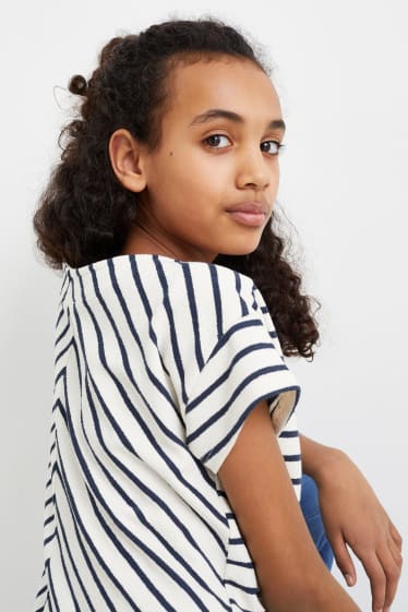 Children - T-shirt - striped - cremewhite