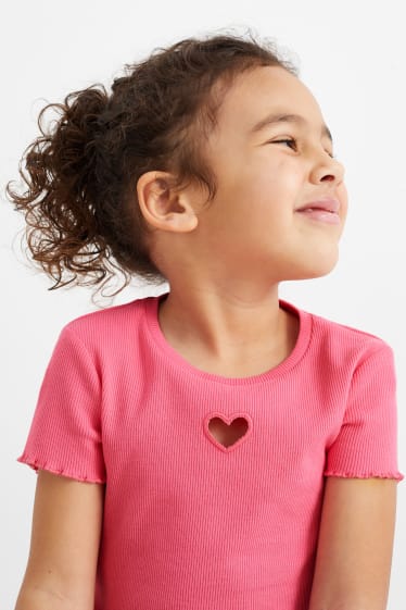 Children - Multipack of 2 - cherry - short sleeve T-shirt - pink