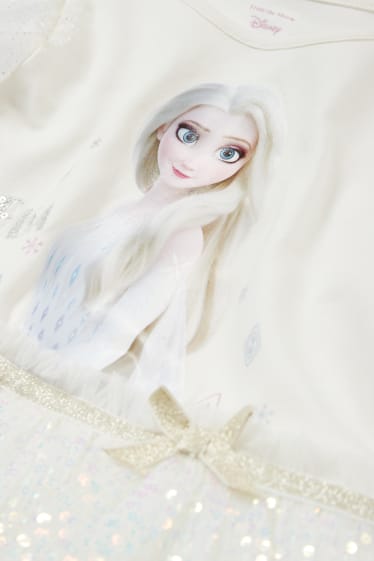 Enfants - La Reine des Neiges - robe - blanc crème