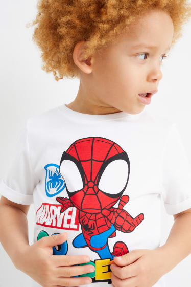 Kinder - Spider-Man - Kurzarmshirt - weiss