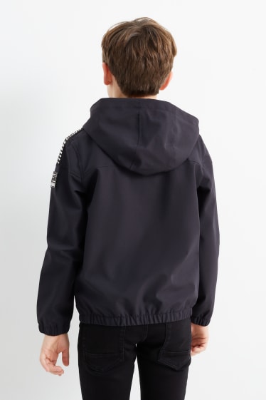 Kinder - Jacke mit Kapuze - gefüttert - wasserabweisend - dunkelblau