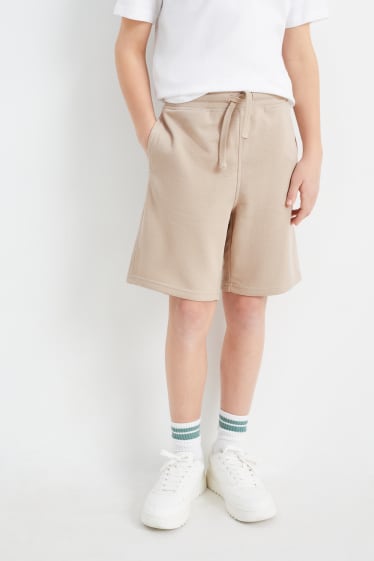 Bambini - Shorts di felpa - beige