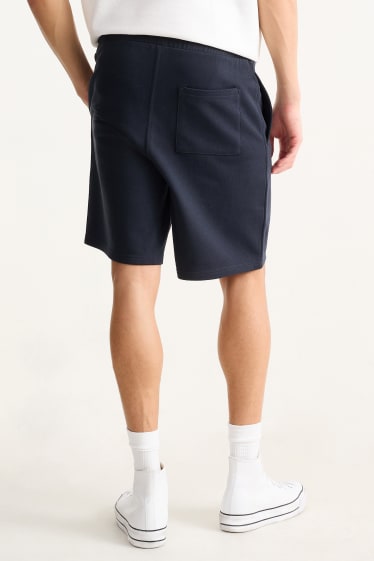 Uomo - Shorts in felpa - blu scuro