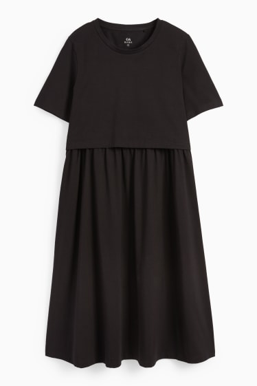 Women - Nursing dress - black