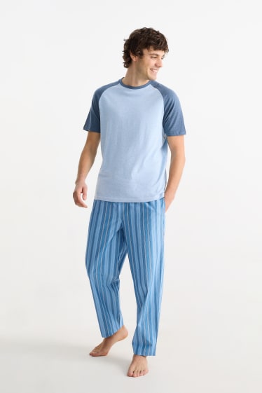Hommes - Pyjama - bleu