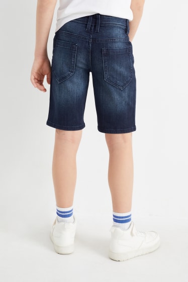 Kinder - Jeans-Shorts - dunkeljeansblau