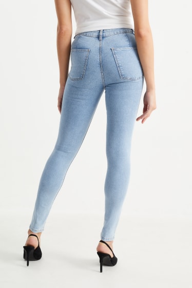 Femmes - Jegging jean - high waist - LYCRA® - jean bleu clair