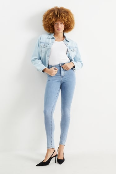 Donna - Jeggings - vita alta - LYCRA® - jeans azzurro