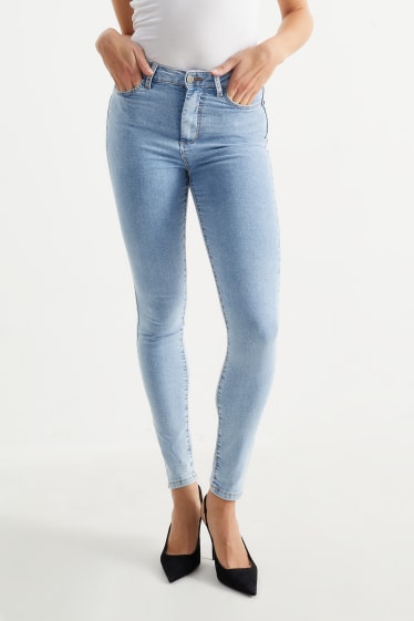 Donna - Jeggings - vita alta - LYCRA® - jeans azzurro