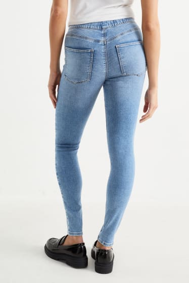 Donna - Confezione da 2 - jeggings jeans - vita media - jeans azzurro