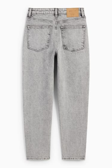 Women - Mom jeans - high waist - LYCRA® - denim-light gray