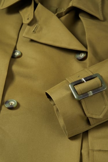 Women - Trench coat - lined - green