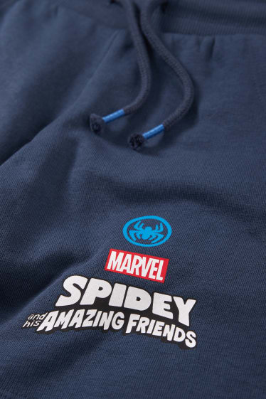 Kinderen - Spider-Man - sweatshort - donkerblauw