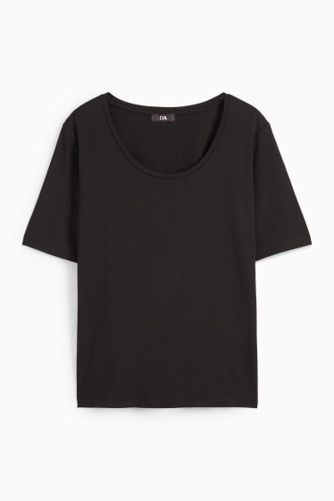 Kobiety - T-shirt basic - czarny