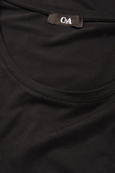 Damen - Basic-T-Shirt - schwarz