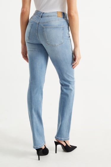 Femmes - Straight jean - high waist - LYCRA® - jean bleu clair
