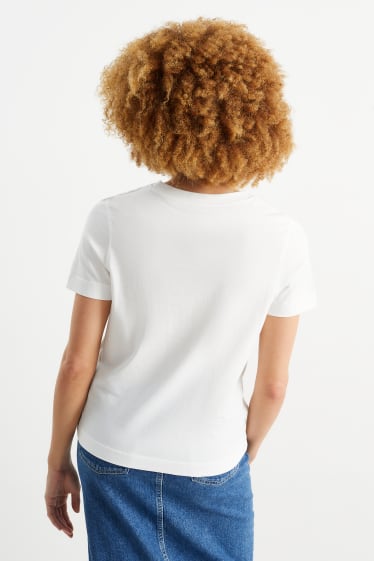 Donna - T-shirt - bianco crema