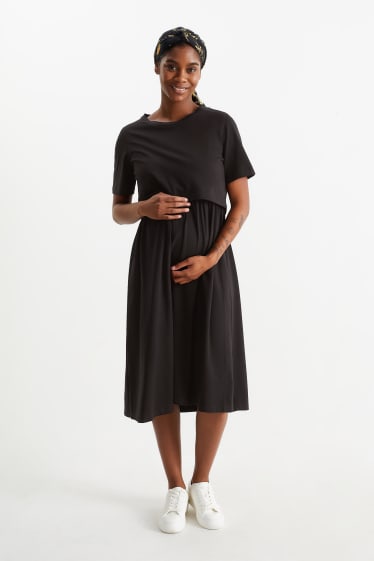 Women - Nursing dress - black