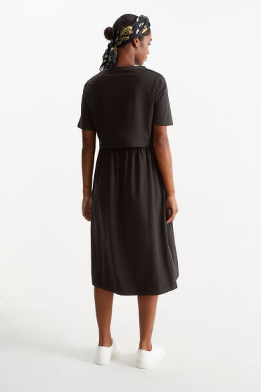 Damen - Still-Kleid - schwarz