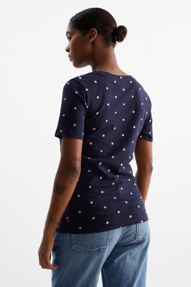 Dámské - Multipack 2 ks - těhotenské tričko - tmavomodrá