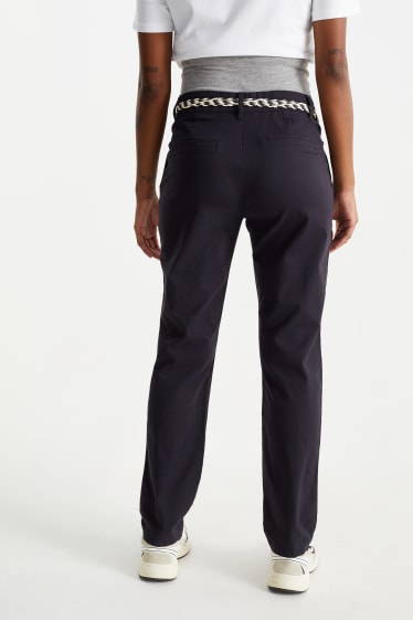 Donna - Pantaloni chino premaman con cintura - slim fit - blu scuro