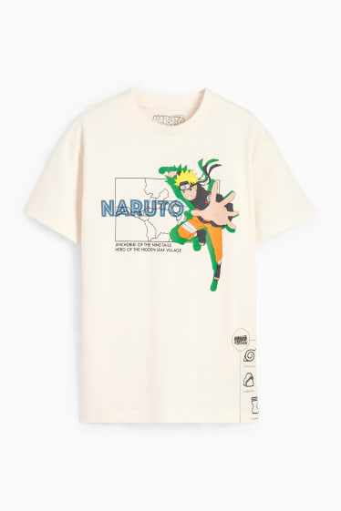 Dzieci - Naruto - koszulka z krótkim rękawem - jasny beż