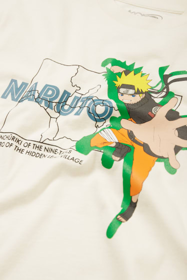 Dzieci - Naruto - koszulka z krótkim rękawem - jasny beż