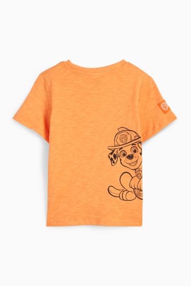 Dětské - Tlapková patrola - tričko s krátkým rukávem - oranžová