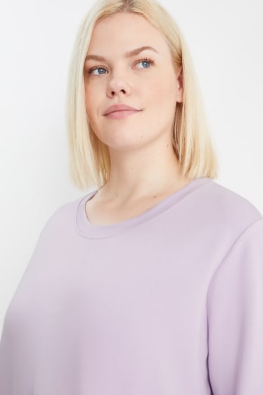 Femei - Bluză de molton - violet deschis