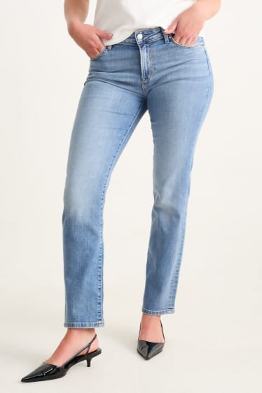 Donna - Straight jeans - vita media - LYCRA® - jeans azzurro