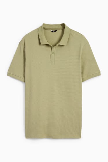 Herren - Poloshirt - strukturiert - hellgrün