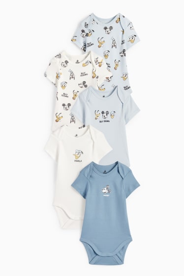 Babys - Set van 5 - Disney - rompertje - lichtblauw