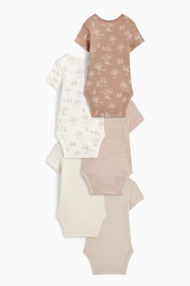 Babies - Multipack of 5 - Winnie the Pooh - baby bodysuit - taupe
