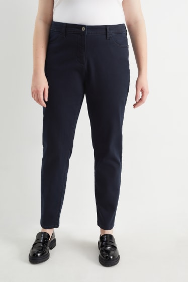 Dona - Slim jeans - mid waist - texà blau