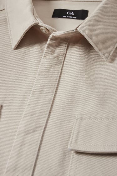 Hombre - Camisa - relaxed fit - Kent - beige claro