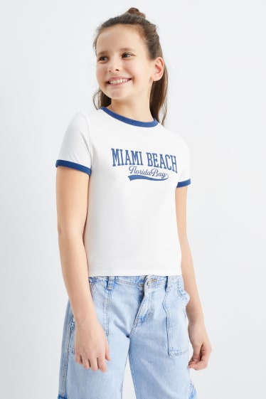 Niños - Pack de 3 - camisetas de manga corta - blanco