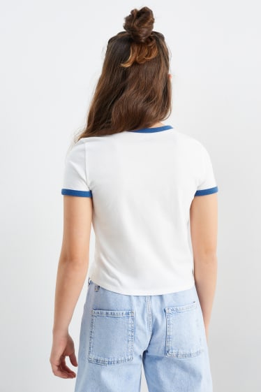 Dětské - Multipack 3 ks - tričko s krátkým rukávem - bílá