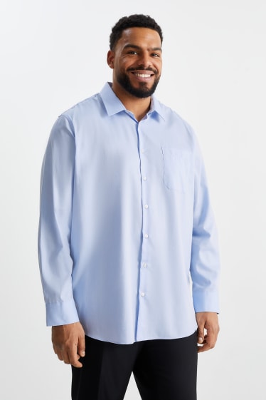 Heren - Overhemd - regular fit - gemakkelijk te strijken - lichtblauw