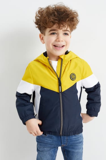 Kinder - Jacke mit Kapuze - gelb