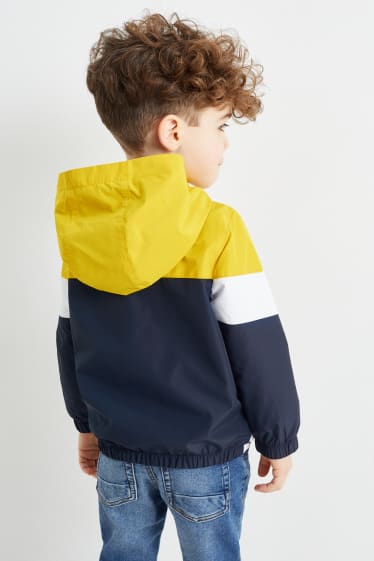 Kinder - Jacke mit Kapuze - gelb
