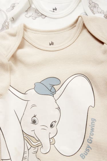 Bébés - Lot de 2 - Dumbo - bodys bébé - blanc crème