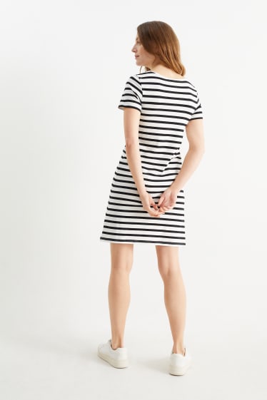 Dames - Set van 2 - T-shirtjurk - donkerblauw