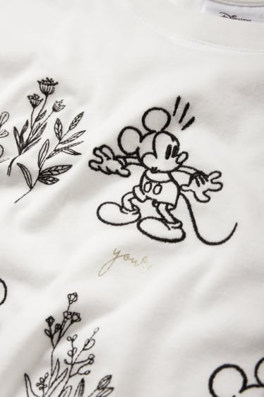 Dames - T-shirt - Mickey Mouse - wit