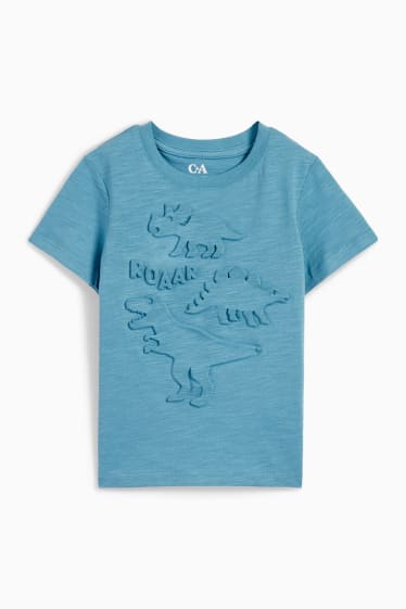 Dzieci - Dinozaur - koszulka z krótkim rękawem - niebieski