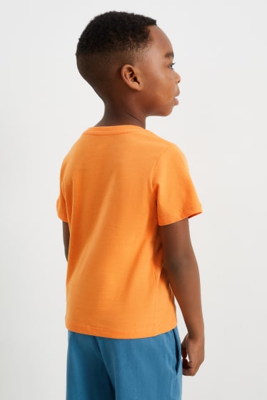 Kinder - Kurzarmshirt - orange