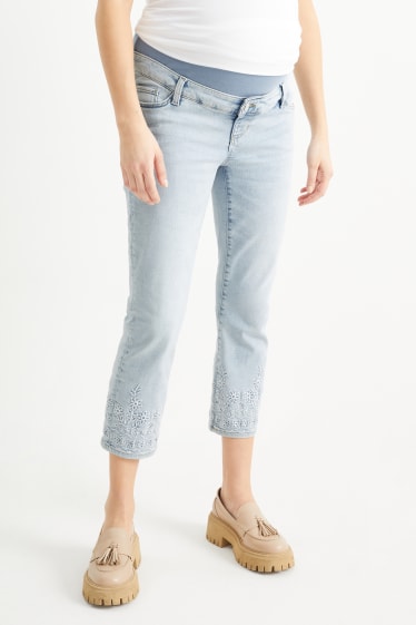 Dona - Texans de maternitat - slim jeans - texà blau clar